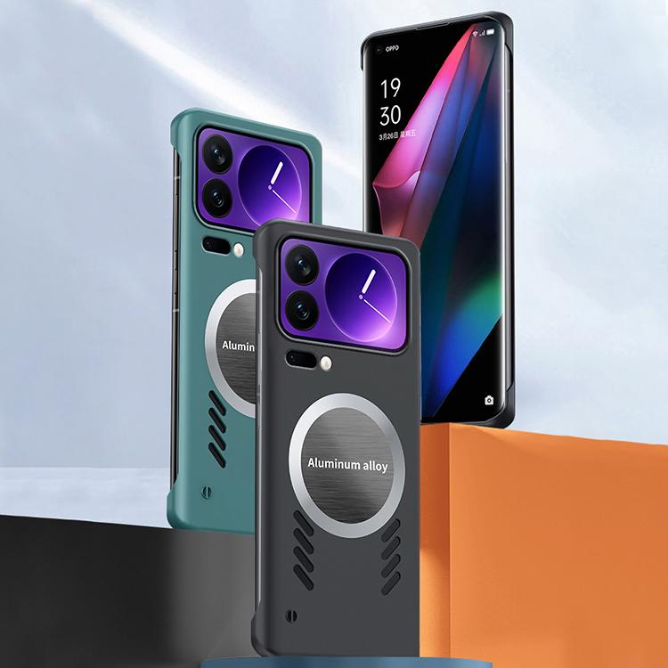 For Xiaomi 17 Pro Max All-inclusive Lens Frameless Graphene Cooling Phone Case(Navy Blue) - 17 Pro Max Cases by buy2fix | Online Shopping UK | buy2fix