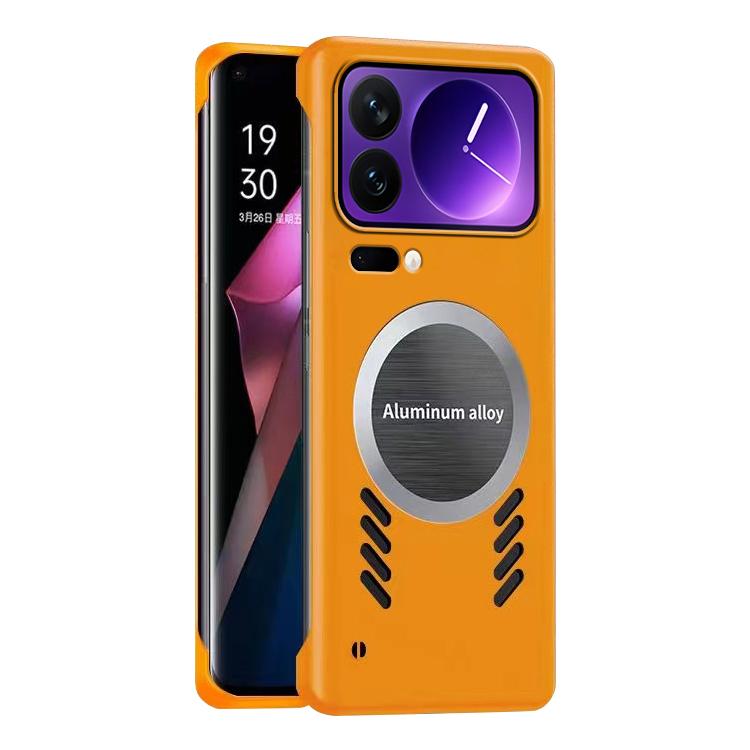 For Xiaomi 17 Pro Max All-inclusive Lens Frameless Graphene Cooling Phone Case(Orange) - 17 Pro Max Cases by buy2fix | Online Shopping UK | buy2fix