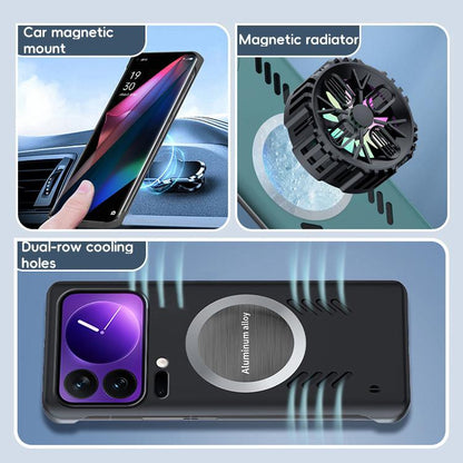 For Xiaomi 17 Pro Max All-inclusive Lens Frameless Graphene Cooling Phone Case(Black) - 17 Pro Max Cases by buy2fix | Online Shopping UK | buy2fix