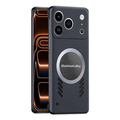 For iPhone 17 Pro All-inclusive Lens Frameless Graphene Cooling Phone Case(Black) - iPhone 17 Pro Cases by buy2fix | Online Shopping UK | buy2fix