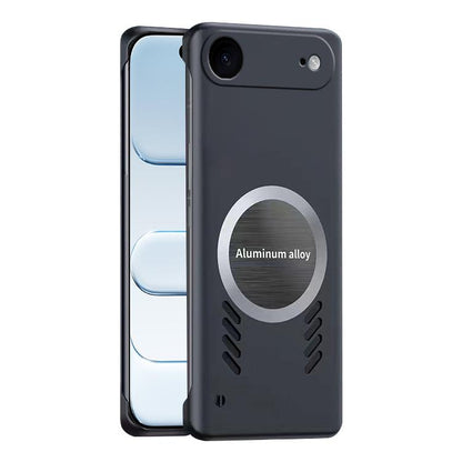For iPhone Air All-inclusive Lens Frameless Graphene Cooling Phone Case(Black) - iPhone Air Cases by buy2fix | Online Shopping UK | buy2fix