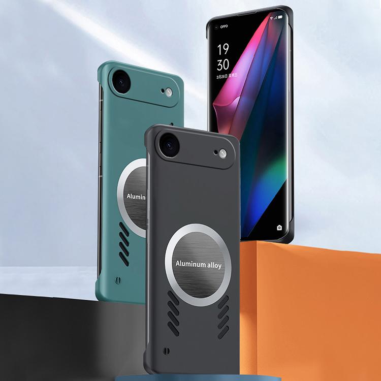 For iPhone Air All-inclusive Lens Frameless Graphene Cooling Phone Case(Black) - iPhone Air Cases by buy2fix | Online Shopping UK | buy2fix