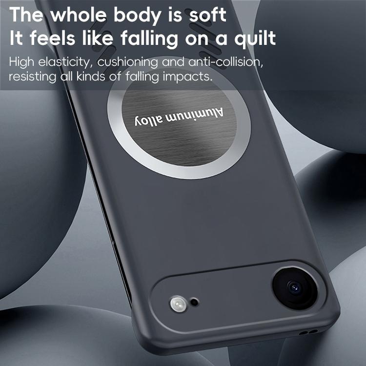 For iPhone Air All-inclusive Lens Frameless Graphene Cooling Phone Case(Black) - iPhone Air Cases by buy2fix | Online Shopping UK | buy2fix