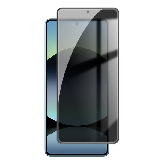 For Redmi Note 14S Kalebol High-Aluminum Screen-Printed Full-Coverage Black-Border Privacy Tempered Glass Film