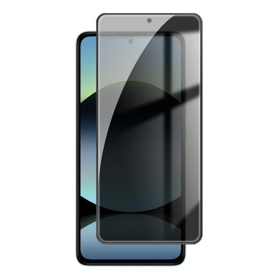 For Redmi Note 14 5G Kalebol High-Aluminum Screen-Printed Full-Coverage Black-Border Privacy Tempered Glass Film