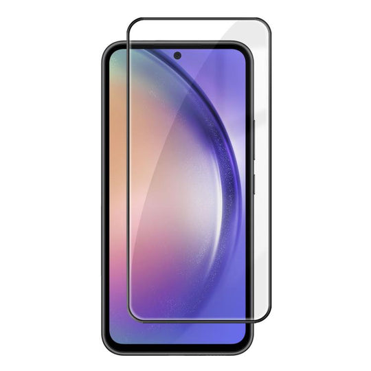 For Galaxy A54 5G Kalebol High-Aluminum Screen-Printed Full-Coverage Anti-Fingerprint Black-Bordered HD Tempered Glass Film