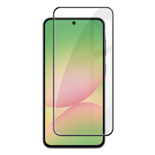 For Galaxy A57 5G Kalebol High-Aluminum Screen-Printed Full-Coverage Anti-Fingerprint Black-Bordered HD Tempered Glass Film
