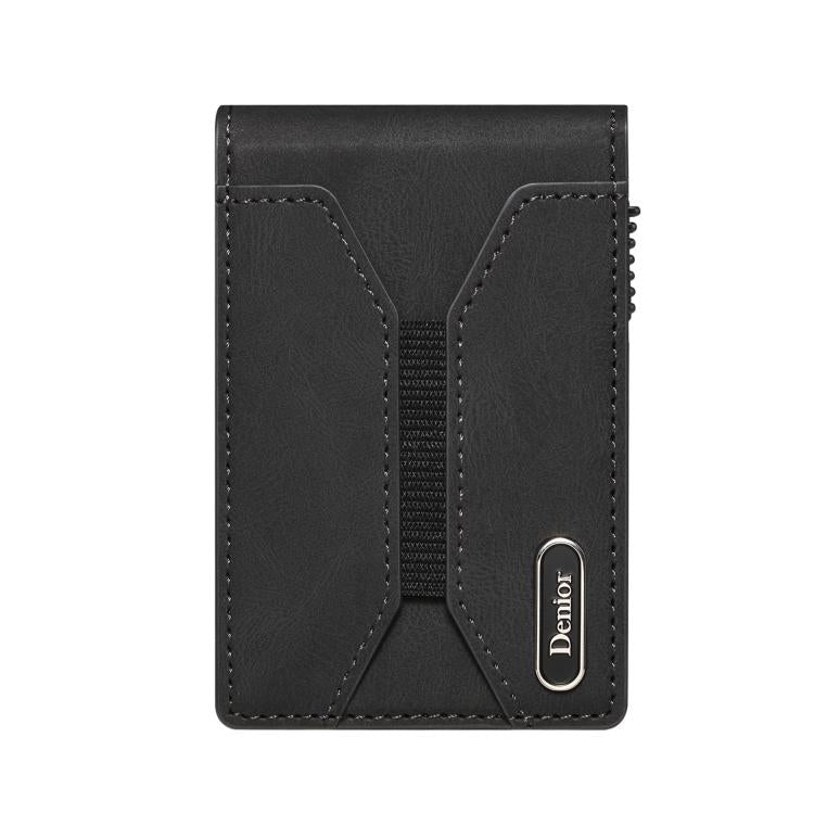 Denior V20 Skin Elastic MagSafe Card Box(Black) - Adhesive Card Holders by Denior | Online Shopping UK | buy2fix