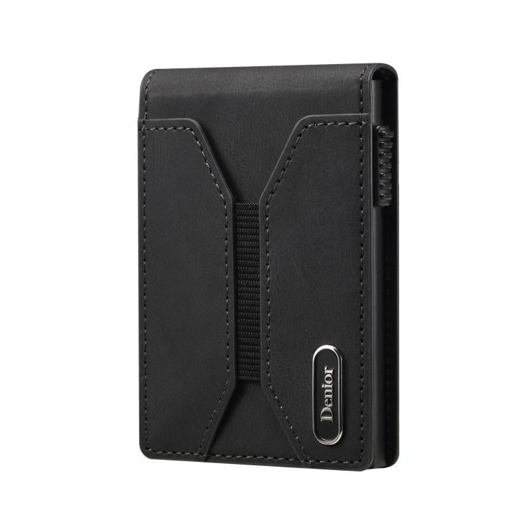 Denior V20 Skin Elastic MagSafe Card Box(Black) - Adhesive Card Holders by Denior | Online Shopping UK | buy2fix