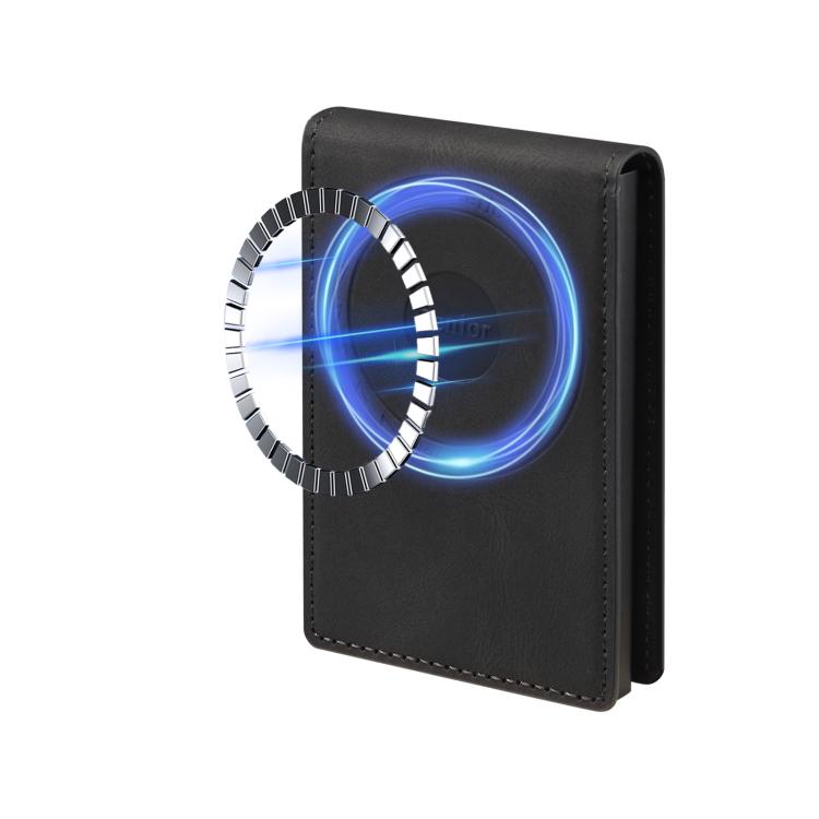 Denior V20 Skin Elastic MagSafe Card Box(Black) - Adhesive Card Holders by Denior | Online Shopping UK | buy2fix