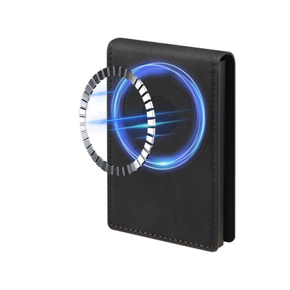 Denior V20 Skin Elastic MagSafe Card Box(Black) - Adhesive Card Holders by Denior | Online Shopping UK | buy2fix