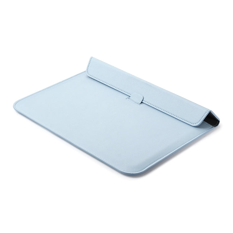 PU Leather Ultra-thin Envelope Bag Laptop Bag for MacBook Air / Pro 13 inch, with Stand Function(Sky Blue) - Protective Bags by buy2fix | Online Shopping UK | buy2fix