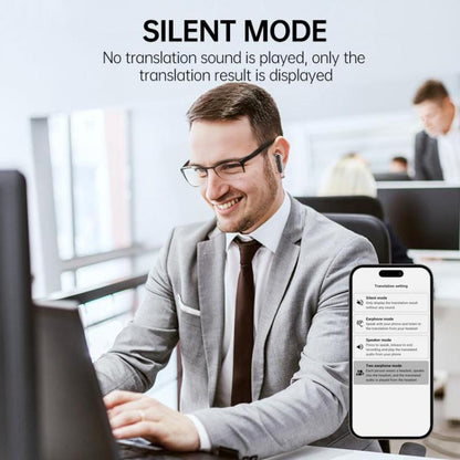 JM19 Touchscreen Color Screen ANC Active Noise Reduction Wireless Bluetooth Earphone with Translator(Black Orange) - TWS Earphone by buy2fix | Online Shopping UK | buy2fix