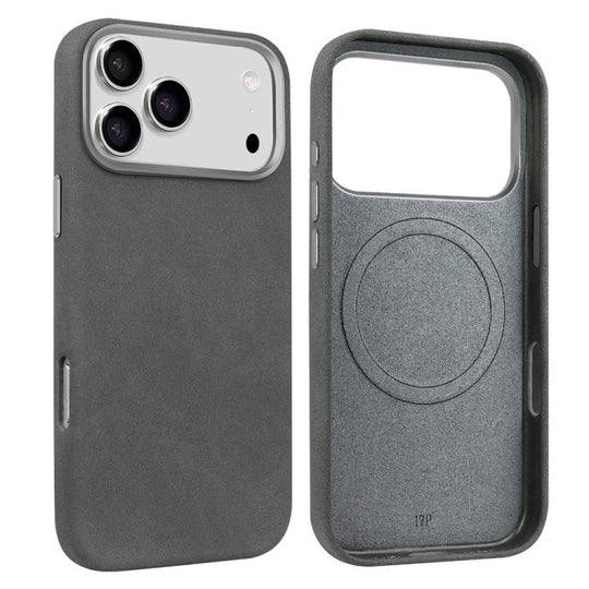 For iPhone 18 Pro Max / 17 Pro Max VIETAO Suede MagSafe PU Leather Phone Case(Dark Grey)