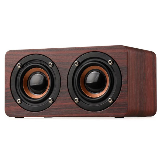 K5 Wooden Wireless Bluetooth Speaker, Support Bluetooth, AUX, TF Card(Mahogany) - Desktop Speaker by buy2fix | Online Shopping UK | buy2fix