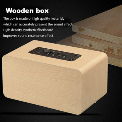 K5 Wooden Wireless Bluetooth Speaker, Support Bluetooth, AUX, TF Card(Mahogany) - Desktop Speaker by buy2fix | Online Shopping UK | buy2fix