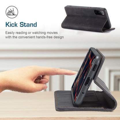 For Samsung Galaxy S20 FE CaseMe 013 Multifunctional Horizontal Flip Leather Case with Holder & Card Slot & Wallet(Black) by CaseMe