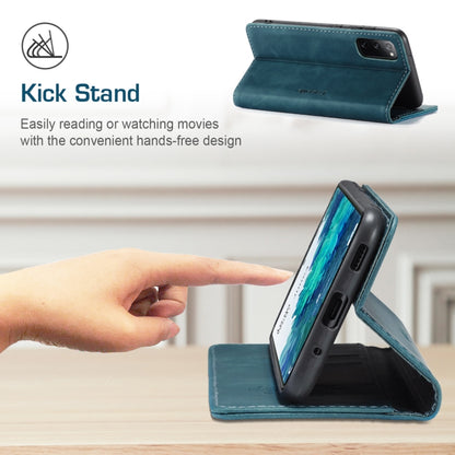 For Samsung Galaxy S20 FE CaseMe 013 Multifunctional Horizontal Flip Leather Case with Holder & Card Slot & Wallet(Blue) by CaseMe