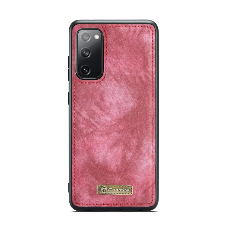For Samsung Galaxy S20 FE CaseMe 008 Detachable Multifunctional Horizontal Flip Leather Case with Holder & Card Slot & Zipper Wallet & Photo Frame(Red) - Galaxy S20 FE Cases by CaseMe | Online Shopping UK | buy2fix
