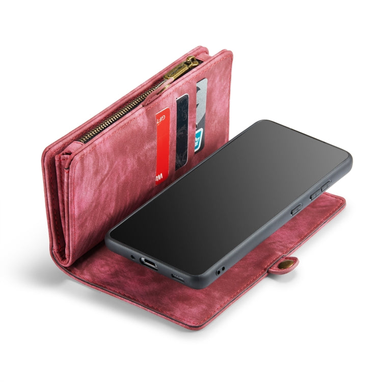 For Samsung Galaxy S20 FE CaseMe 008 Detachable Multifunctional Horizontal Flip Leather Case with Holder & Card Slot & Zipper Wallet & Photo Frame(Red) - Galaxy S20 FE Cases by CaseMe | Online Shopping UK | buy2fix