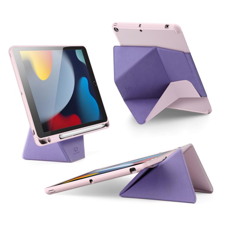 For iPad 10.2 2019 / 2020 / 2021 DUX DUCIS Vers Series PU + TPU Tablet Case(Pink) - iPad 10.2 Cases by DUX DUCIS | Online Shopping UK | buy2fix