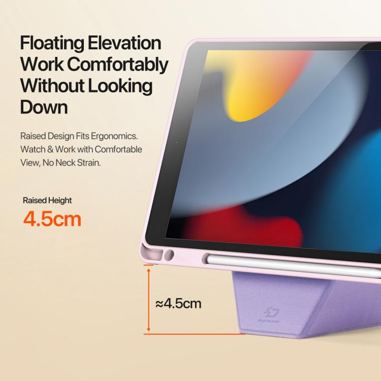 For iPad 10.2 2019 / 2020 / 2021 DUX DUCIS Vers Series PU + TPU Tablet Case(Pink) - iPad 10.2 Cases by DUX DUCIS | Online Shopping UK | buy2fix