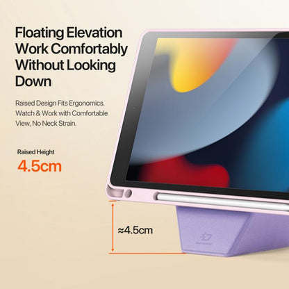 For iPad 10.2 2019 / 2020 / 2021 DUX DUCIS Vers Series PU + TPU Tablet Case(Pink) - iPad 10.2 Cases by DUX DUCIS | Online Shopping UK | buy2fix