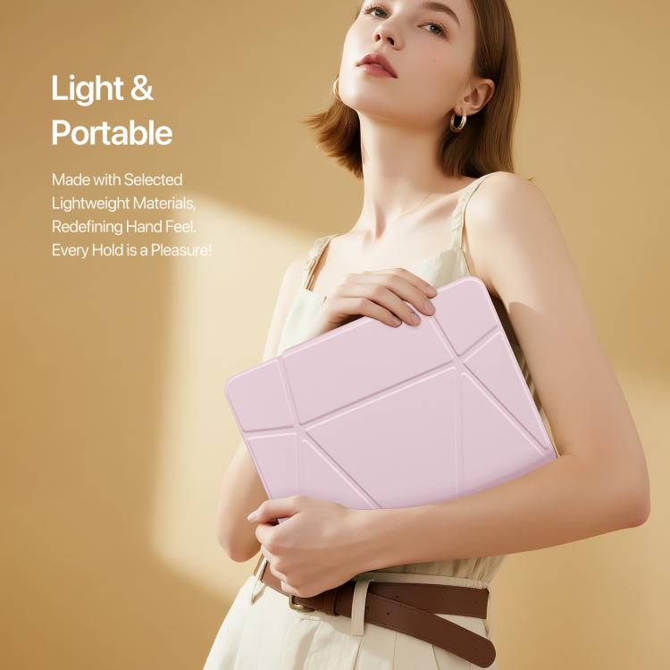 For iPad 10.2 2019 / 2020 / 2021 DUX DUCIS Vers Series PU + TPU Tablet Case(Pink) - iPad 10.2 Cases by DUX DUCIS | Online Shopping UK | buy2fix