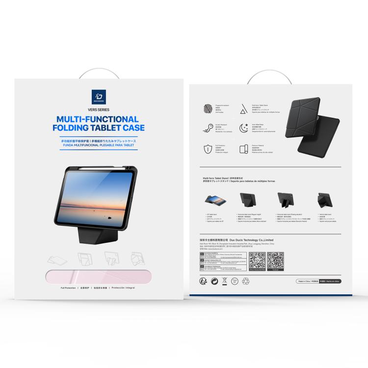 For iPad 2022 / 2025 DUX DUCIS Vers Series PU + TPU Tablet Case(Pink) - iPad 2025 / 2022 Cases by DUX DUCIS | Online Shopping UK | buy2fix