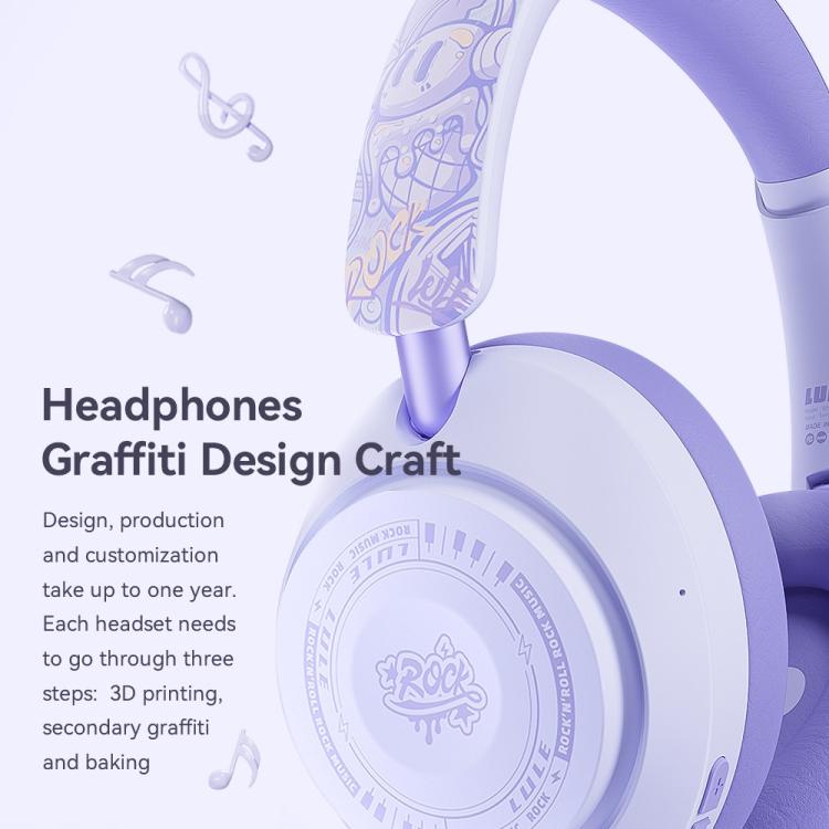 GT-3 Wireless Bluetooth Stereo ANC Gaming Music Headphone(Purple) - Headset & Headphone by buy2fix | Online Shopping UK | buy2fix