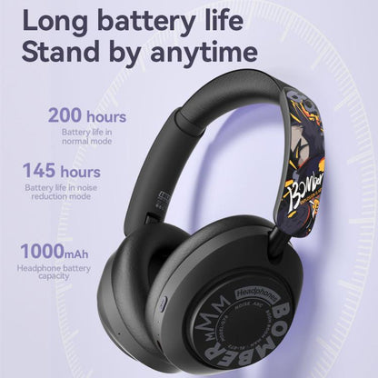 GT-3 Wireless Bluetooth Stereo ANC Gaming Music Headphone with 2.4G USB Drive(Purple) - Headset & Headphone by buy2fix | Online Shopping UK | buy2fix