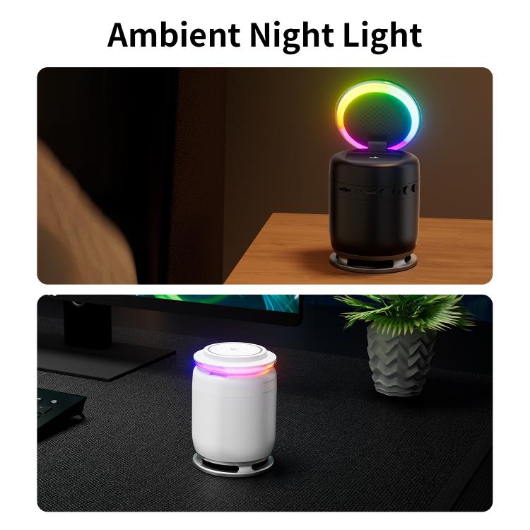 C52 Foldable 5 in 1 Desktop Magnetic Wireless Charging Bluetooth Speaker(Orange) - Multifunction Charger by buy2fix | Online Shopping UK | buy2fix