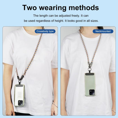 120cm 240W Type-C to Type-C Data Charging Cable Crossbody Phone Lanyard(Pink) - Lanyards & Wrist Straps by buy2fix | Online Shopping UK | buy2fix