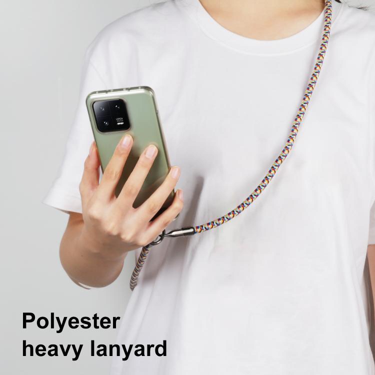 120cm 240W Type-C to Type-C Data Charging Cable Crossbody Phone Lanyard(Blue) - Lanyards & Wrist Straps by buy2fix | Online Shopping UK | buy2fix