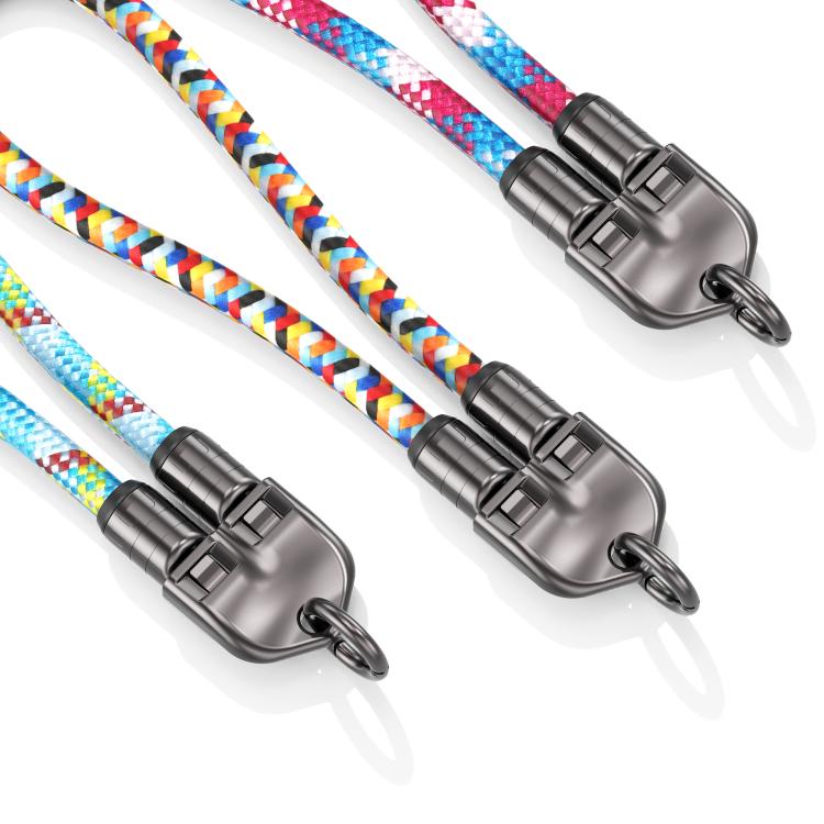 30cm 240W Type-C to Type-C Data Charging Cable Phone Anti-lost Wrist Short Strap(Blue) - Lanyards & Wrist Straps by buy2fix | Online Shopping UK | buy2fix