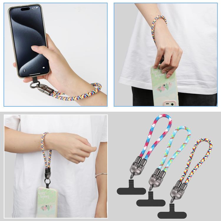 30cm 240W Type-C to Type-C Data Charging Cable Phone Anti-lost Wrist Short Strap(Blue) - Lanyards & Wrist Straps by buy2fix | Online Shopping UK | buy2fix
