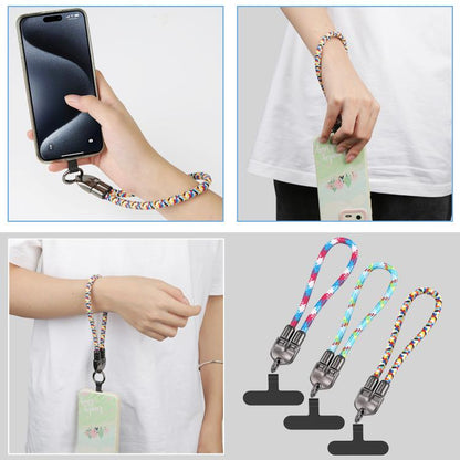 30cm 240W Type-C to Type-C Data Charging Cable Phone Anti-lost Wrist Short Strap(Blue) - Lanyards & Wrist Straps by buy2fix | Online Shopping UK | buy2fix