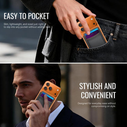 JEEHOOD J10 RFID Magnetic Card Bag(Black) - Adhesive Card Holders by JEEHOOD | Online Shopping UK | buy2fix