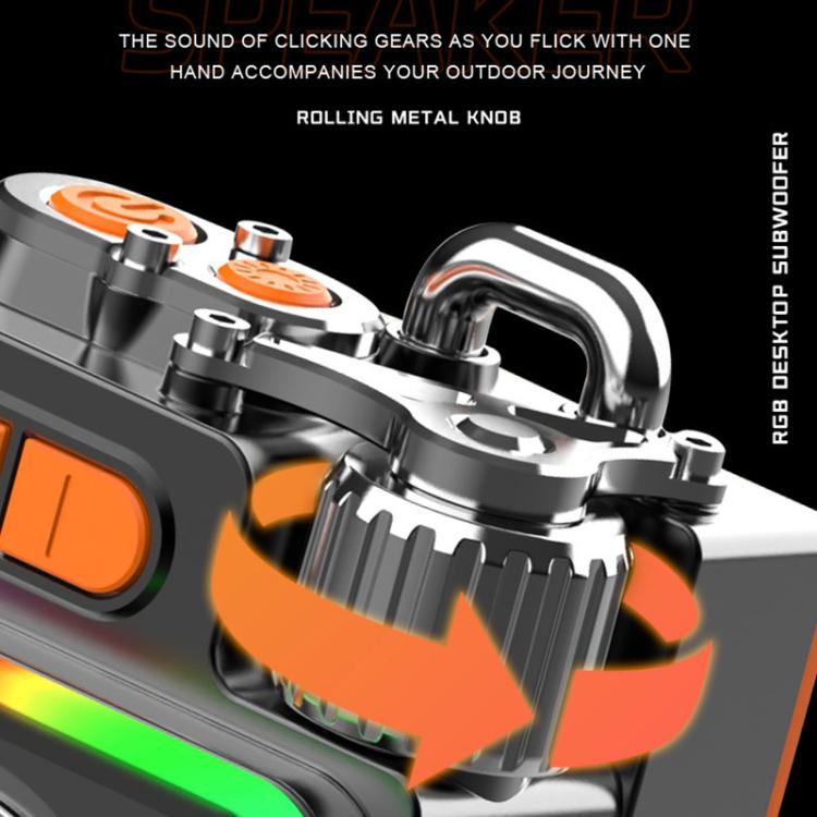 DK06 Portable RGB Light Bluetooth 5.4 Wireless Speaker(Gun Color) - Mini Speaker by buy2fix | Online Shopping UK | buy2fix