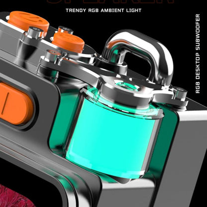 DK06 Portable RGB Light Bluetooth 5.4 Wireless Speaker(Gun Color) - Mini Speaker by buy2fix | Online Shopping UK | buy2fix