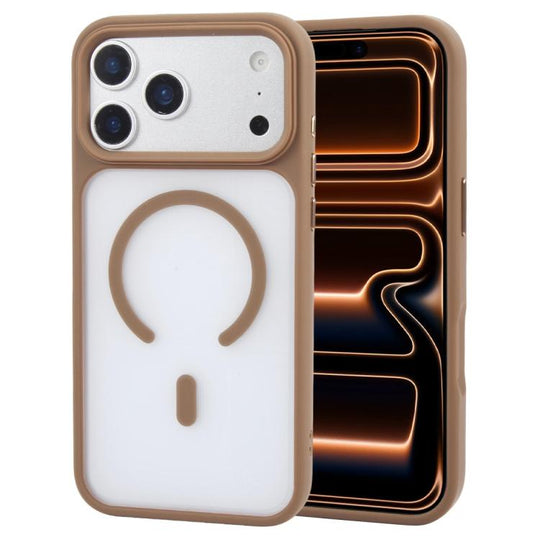 For iPhone 18 Pro / 17 Pro GEBEI Jazz Series Skin Feel Frosted MagSafe Phone Case(Brown)