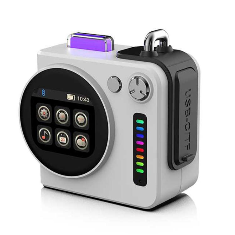 G300 Smart LED Screen Portable Bluetooth 5.4 Wireless Speaker(White) - Mini Speaker by buy2fix | Online Shopping UK | buy2fix