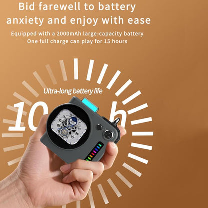 G300 Smart LED Screen Portable Bluetooth 5.4 Wireless Speaker(White) - Mini Speaker by buy2fix | Online Shopping UK | buy2fix