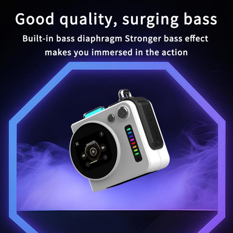 G300 Smart LED Screen Portable Bluetooth 5.4 Wireless Speaker(White) - Mini Speaker by buy2fix | Online Shopping UK | buy2fix