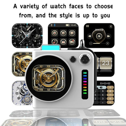 G300 Smart LED Screen Portable Bluetooth 5.4 Wireless Speaker(White) - Mini Speaker by buy2fix | Online Shopping UK | buy2fix