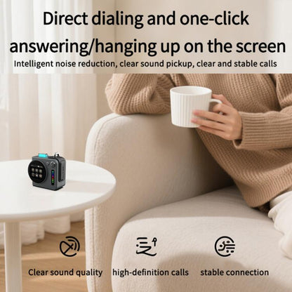 G300 Smart LED Screen Portable Bluetooth 5.4 Wireless Speaker(Grey) - Mini Speaker by buy2fix | Online Shopping UK | buy2fix