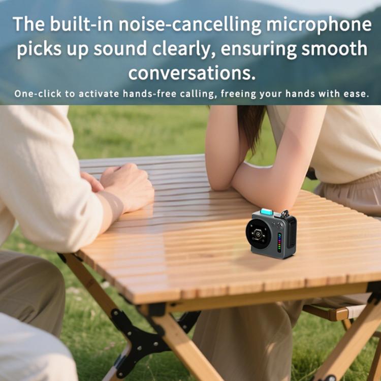 G300 Smart LED Screen Portable Bluetooth 5.4 Wireless Speaker(Grey) - Mini Speaker by buy2fix | Online Shopping UK | buy2fix