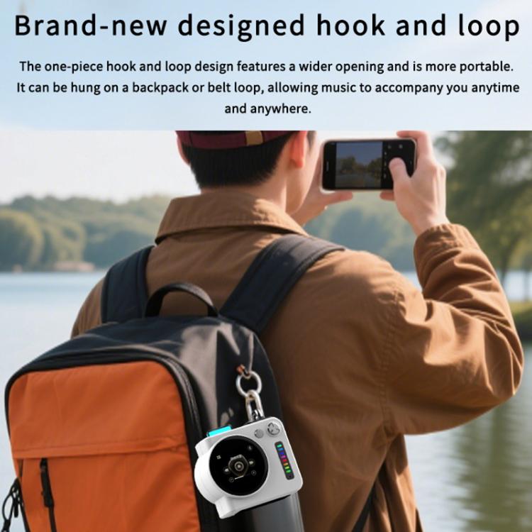 G300 Smart LED Screen Portable Bluetooth 5.4 Wireless Speaker(Grey) - Mini Speaker by buy2fix | Online Shopping UK | buy2fix