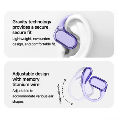 Q22 TWS Zero Gravity Ear-hook Wireless Bluetooth Earphone(Purple) - TWS Earphone by buy2fix | Online Shopping UK | buy2fix
