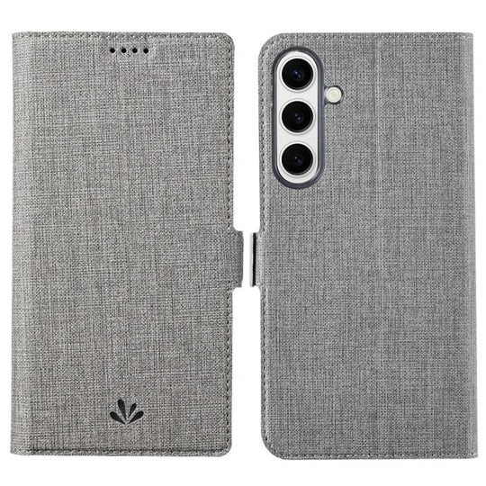 For Samsung Galaxy S25 5G ViLi K Series Magnetic Buckle Flip Leather Phone Case(Grey)